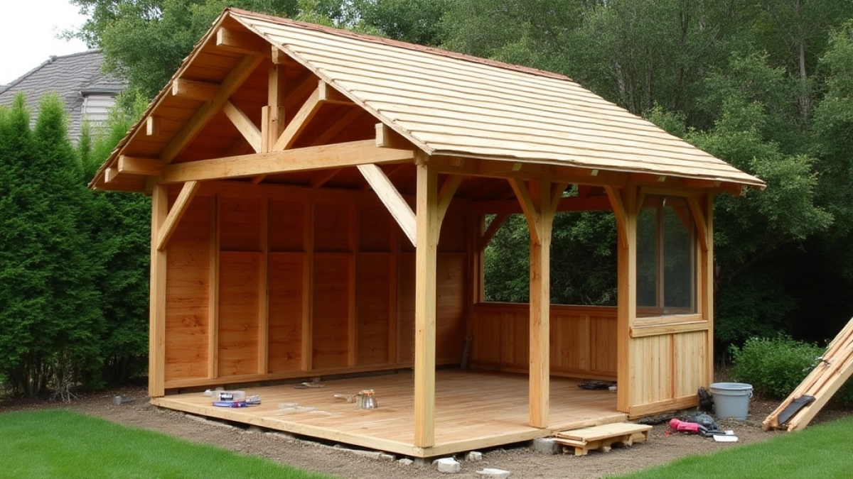 Jak zrobić dach kopertowy na altanie