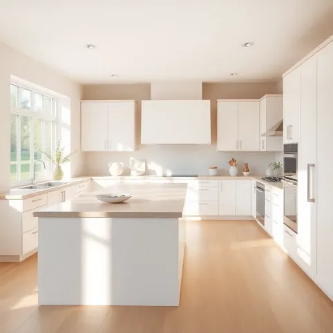 Biało Beżowa Kuchnia