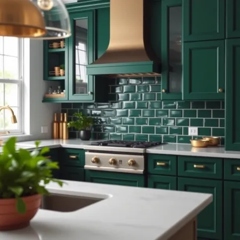 Butelkowa Zieleń W Kuchni