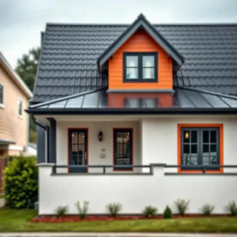 Dach i okna antracyt jaka elewacja