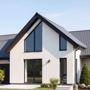 Grafitowy dach jaka elewacja