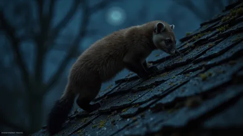 Jak kuna wchodzi na dach