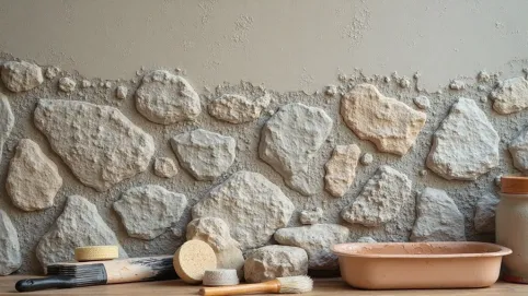 Jak pomalować kamień na ścianie