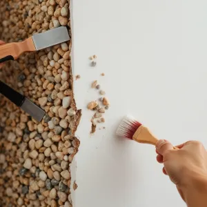 Jak usunąć kamyczki ze ściany