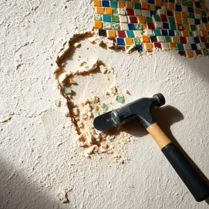 Jak usunąć mozaikę ze ściany