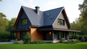 Jaki kolor elewacji do antracytowego dachu