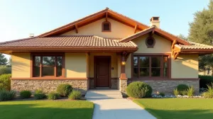 Jaki kolor elewacji do brązowego dachu i brązowych okien