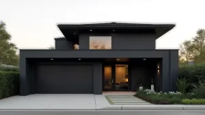 Jaki kolor elewacji do czarnego dachu