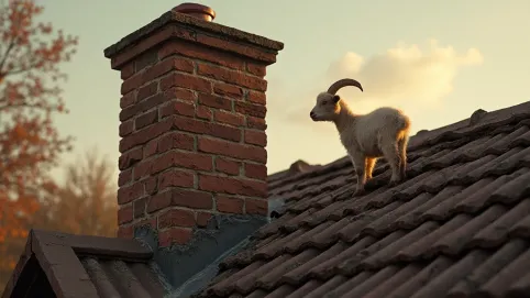Komin do kozy przez dach