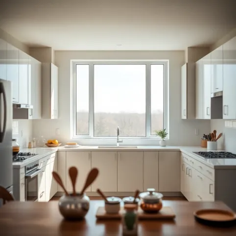 Kuchnia W Kształcie U Z Oknem