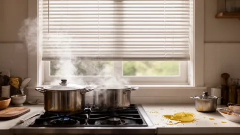 Rolety z poliestru do kuchni