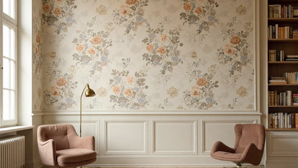 Tapeta do połowy ściany